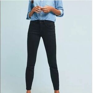 Pilcro and the Letterpress Black High Rise Skinny Jeans 26 Petite